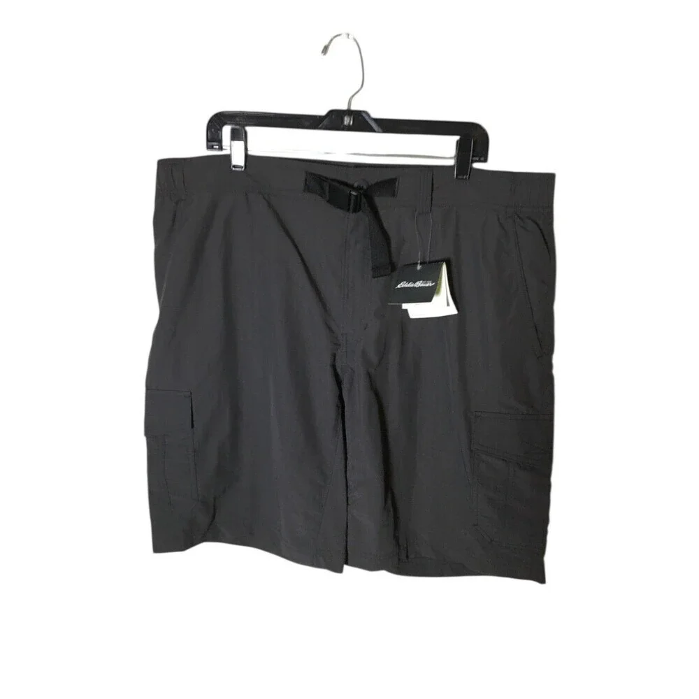 Eddie Bauer Shorts Women's Size XL Black Carbon Mr Explorer UPF 50+